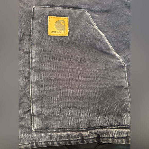 Vintage Carhartt Vest Mens Size Large V52 MDT Navy Blue Faded Zip Up RARE - Picture 11 of 16